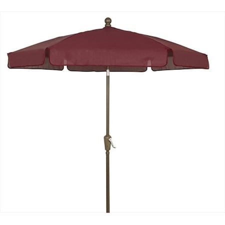 Fiberbuilt Home Fiberbuilt Home 7Gcrcb-T-Burg Garden Umbrella 7.5 Ft - Burgundy 7GCRCB-T-BU